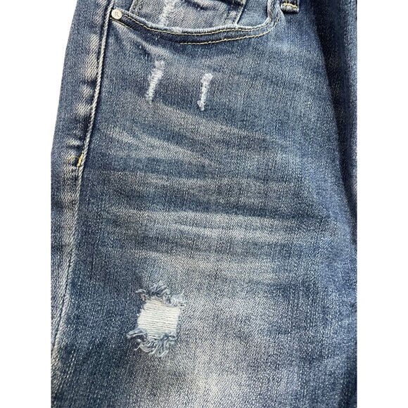 Risen High Waist Destroyed Capri Jeans‎ - Picture 4 of 6